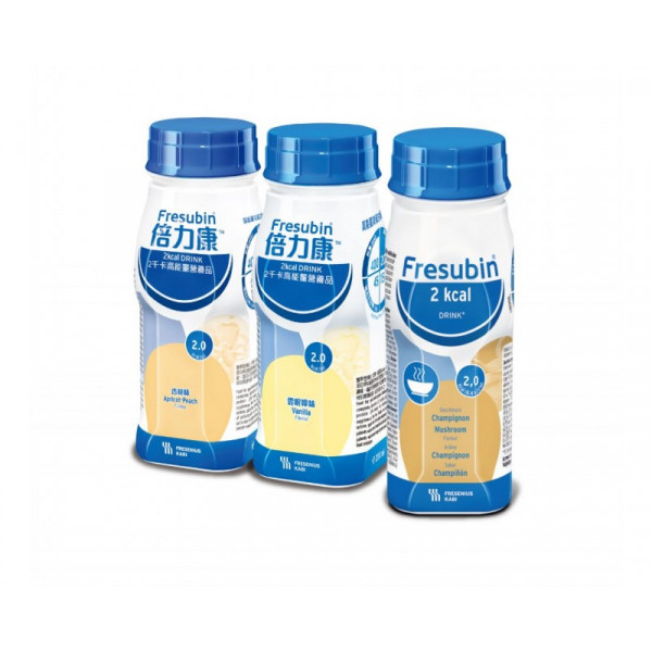 【預訂-包郵】預計10送貨：倍力康™ 2千卡 Fresubin® 2 kcal DRINK 高能量營養品：雜莓味 (200毫升 x 4支)